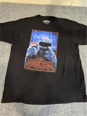 Sesame Street 123 Cookie Monster T-shirts Mens X2